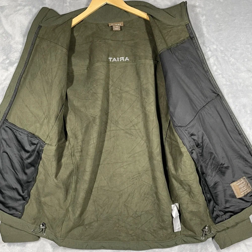 Ariat Mens 2.0 Soft Shell Vernon Softshell Jacket Green Water Resistant L Tall